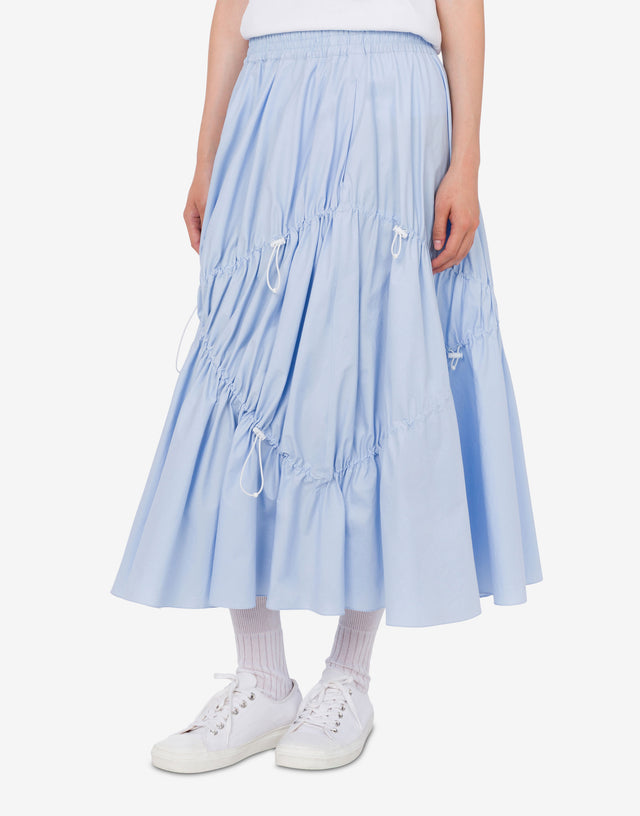 Stretch cotton poplin skirt Azure Moschino 1