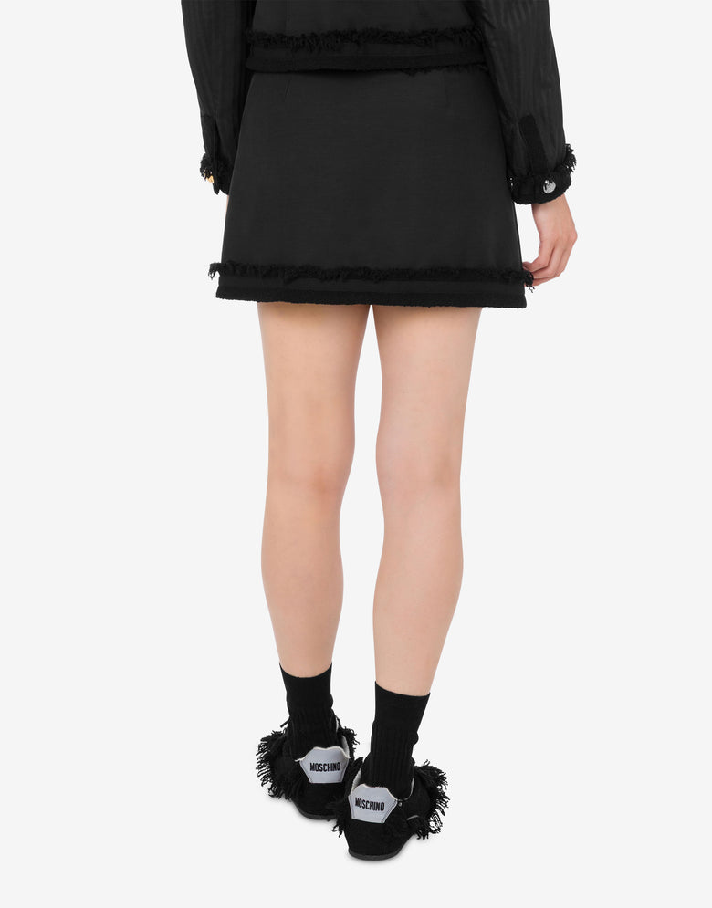 弹力波点迷你裙 黑色 Moschino 3