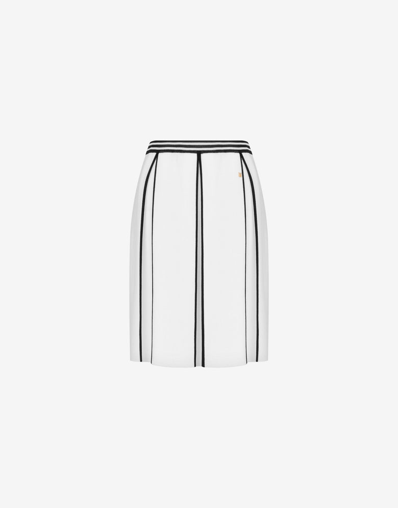 Jupe en tricot extensible Blanc Moschino 4