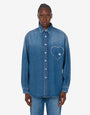 Blue cotton denim shirt