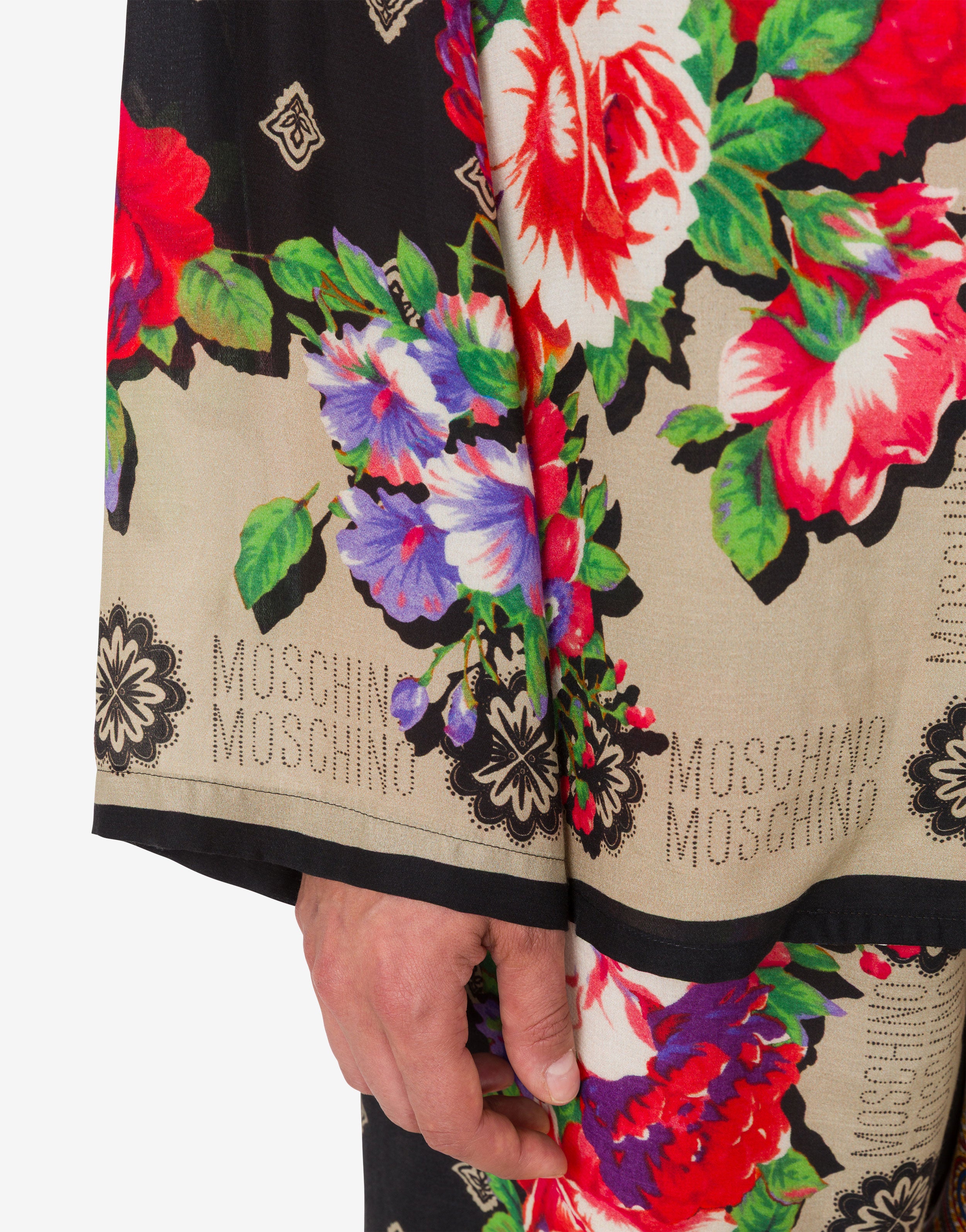 Printed silk shirt | Moschino