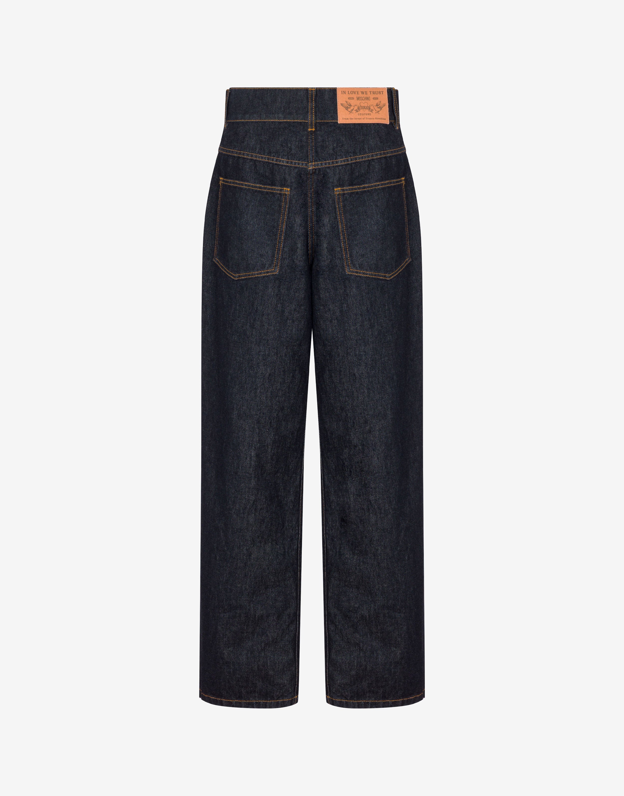 パンツ Ec melodi denim Blue cotton denim pants | Moschino