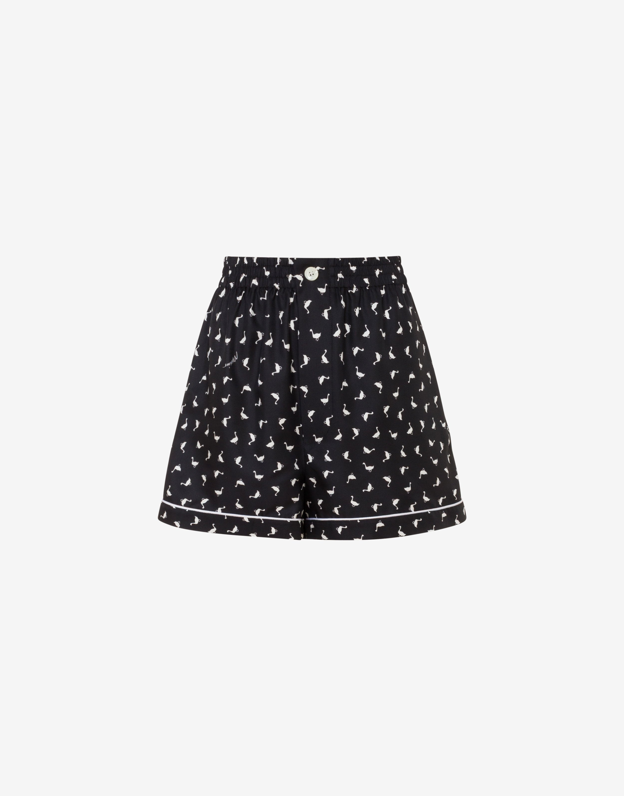 Short in seta Goose | Moschino IT Short in seta Goose | Moschino IT