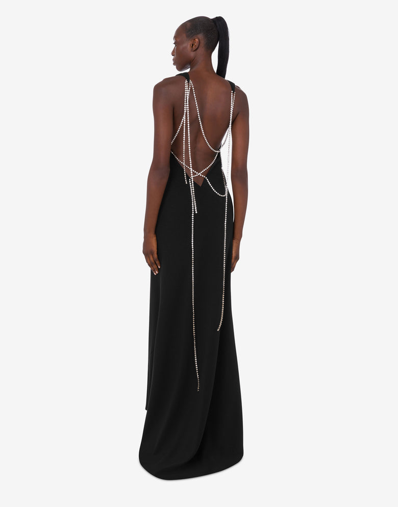 Embellished stretch crepe dress Embellished stretch crepe dress