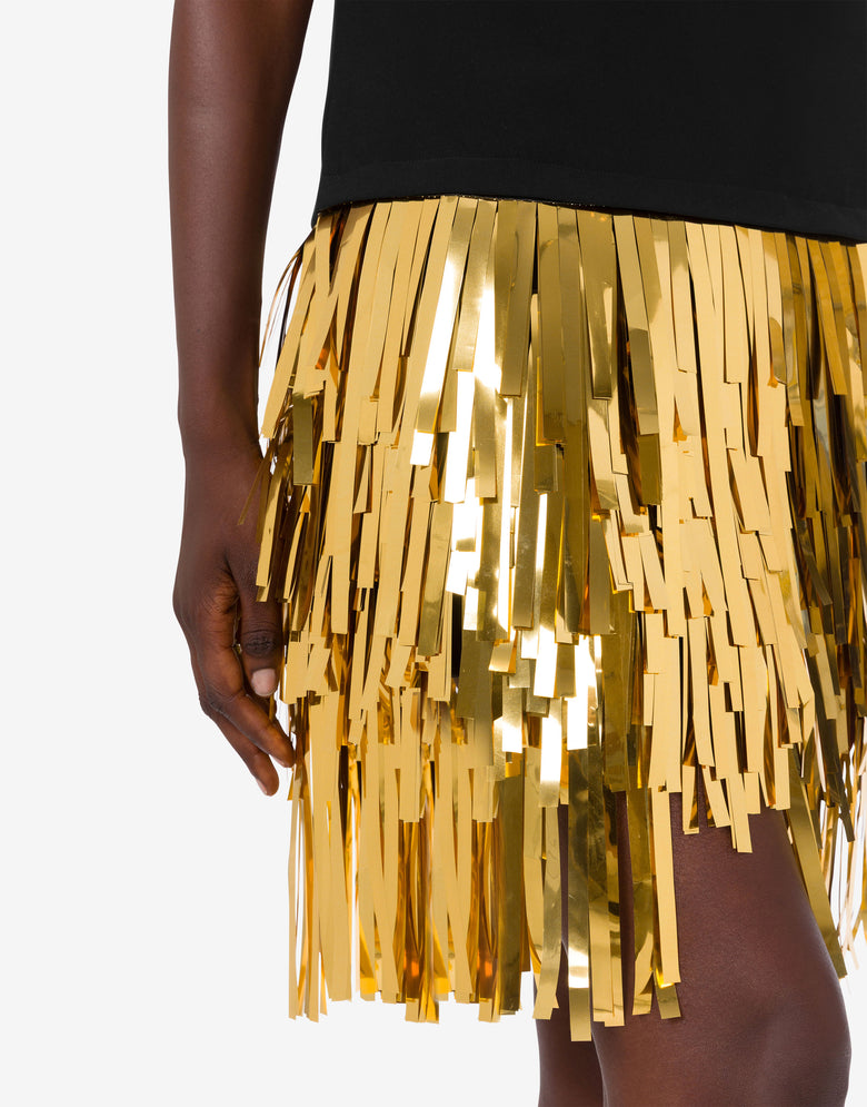 디테일 스트레치 크레이프 드레스 Black Moschino 3