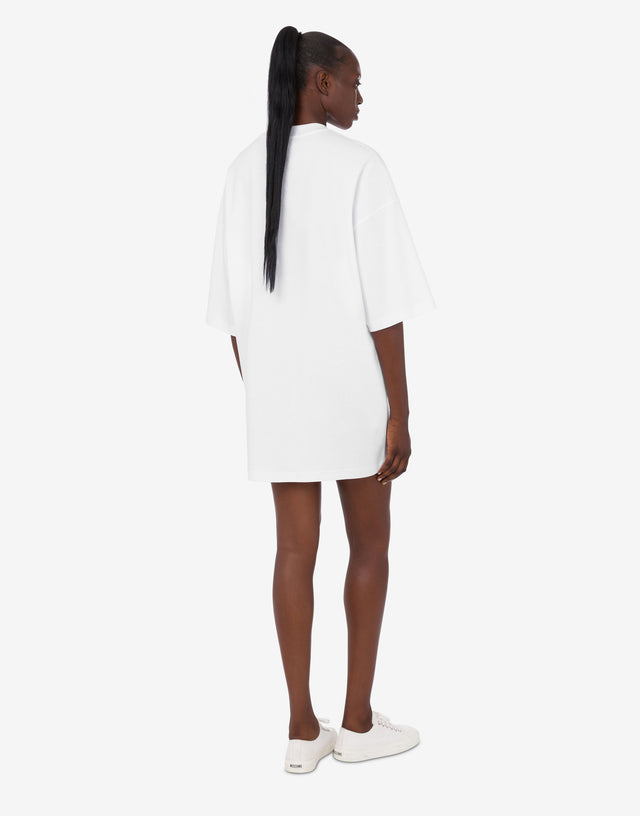 moschino shirt dress sale Moschino Duck-print mini dress