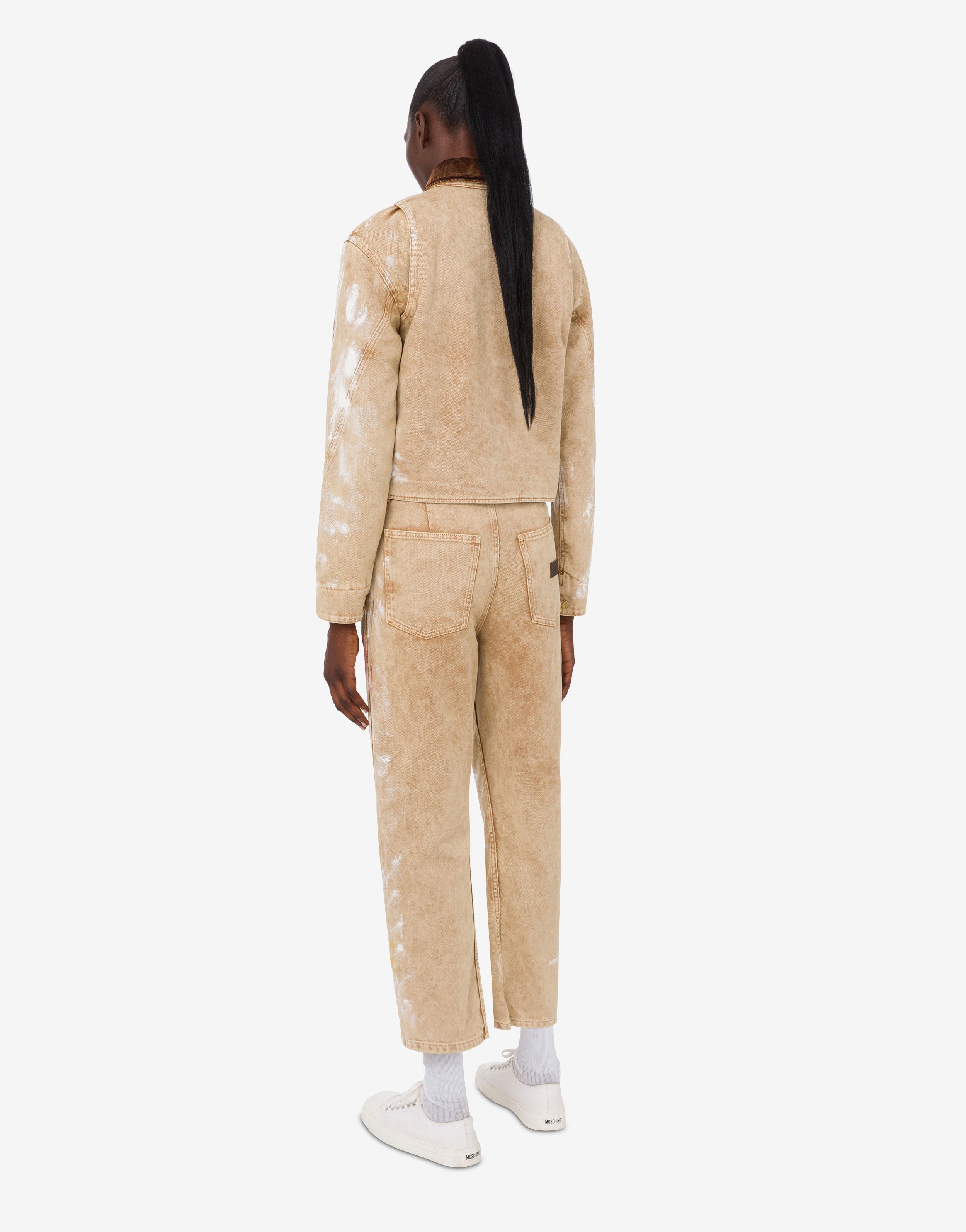 Printed cotton bull jacket | Moschino