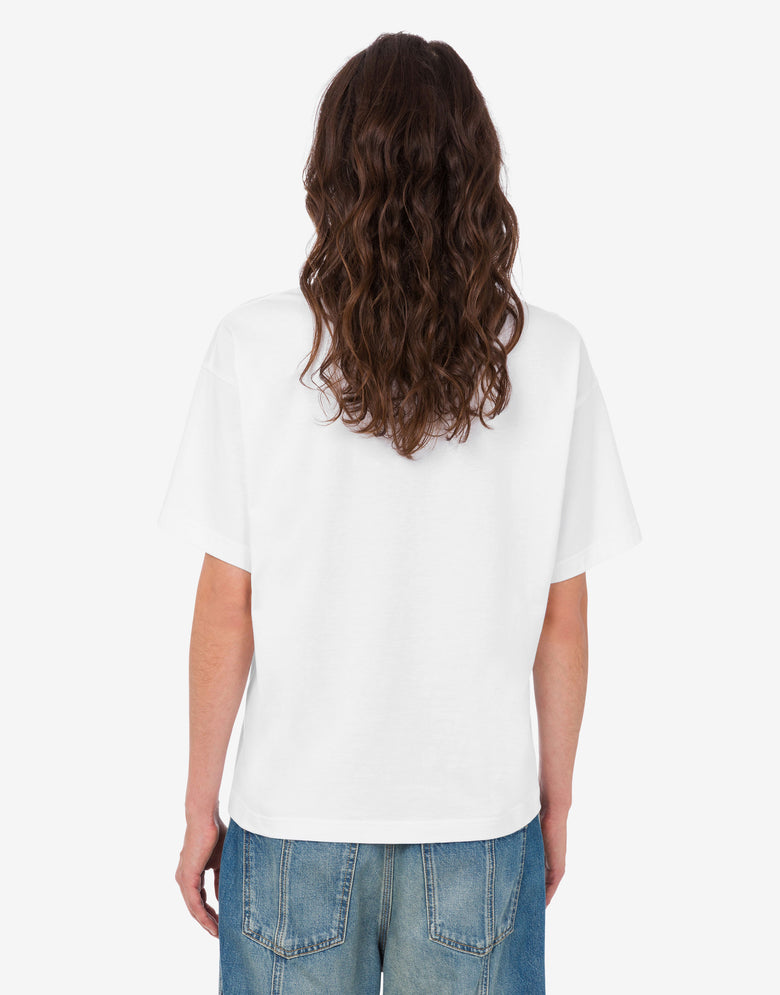 Goose organic cotton jersey T-shirt White Moschino 3