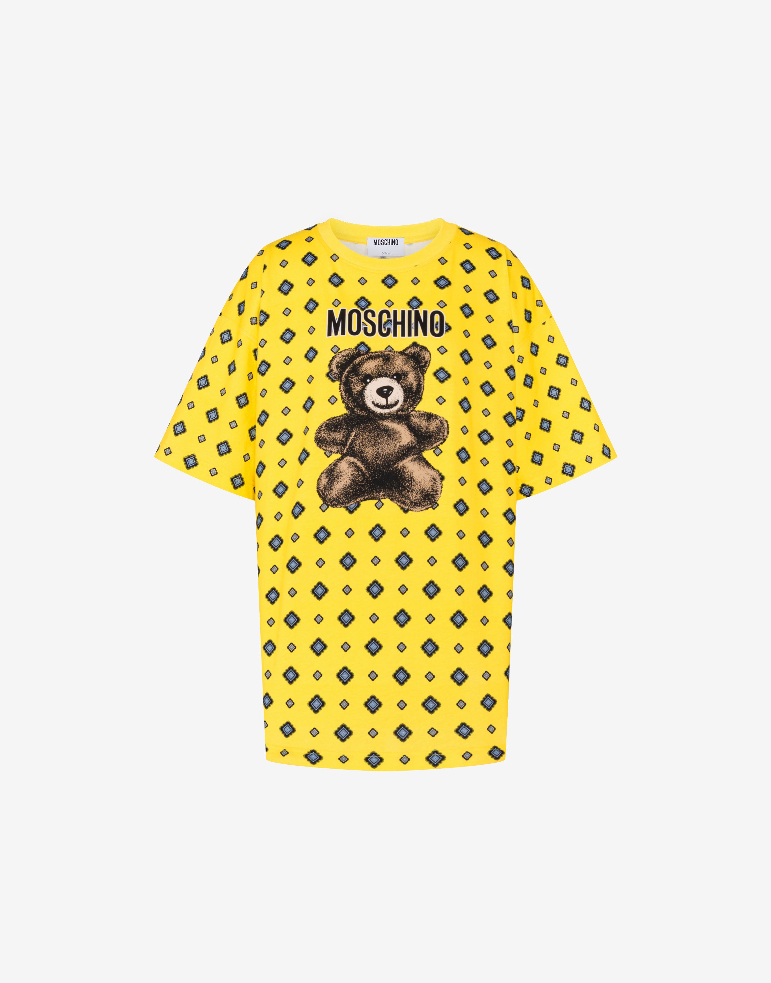 T-shirt in jersey di cotone organico Moschino Teddy Bear