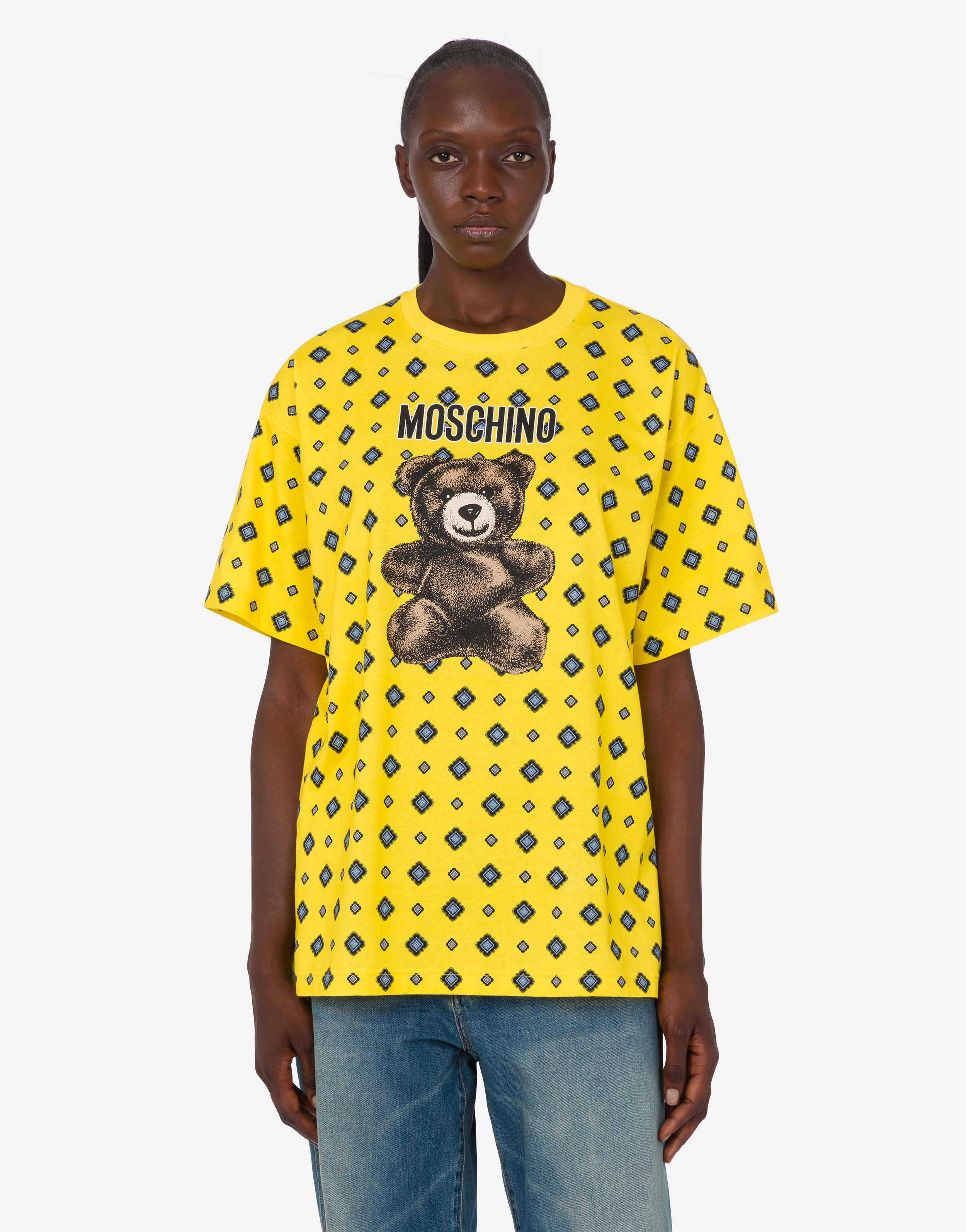 Moschino Teddy Bear - T-shirt en jersey de coton biologique