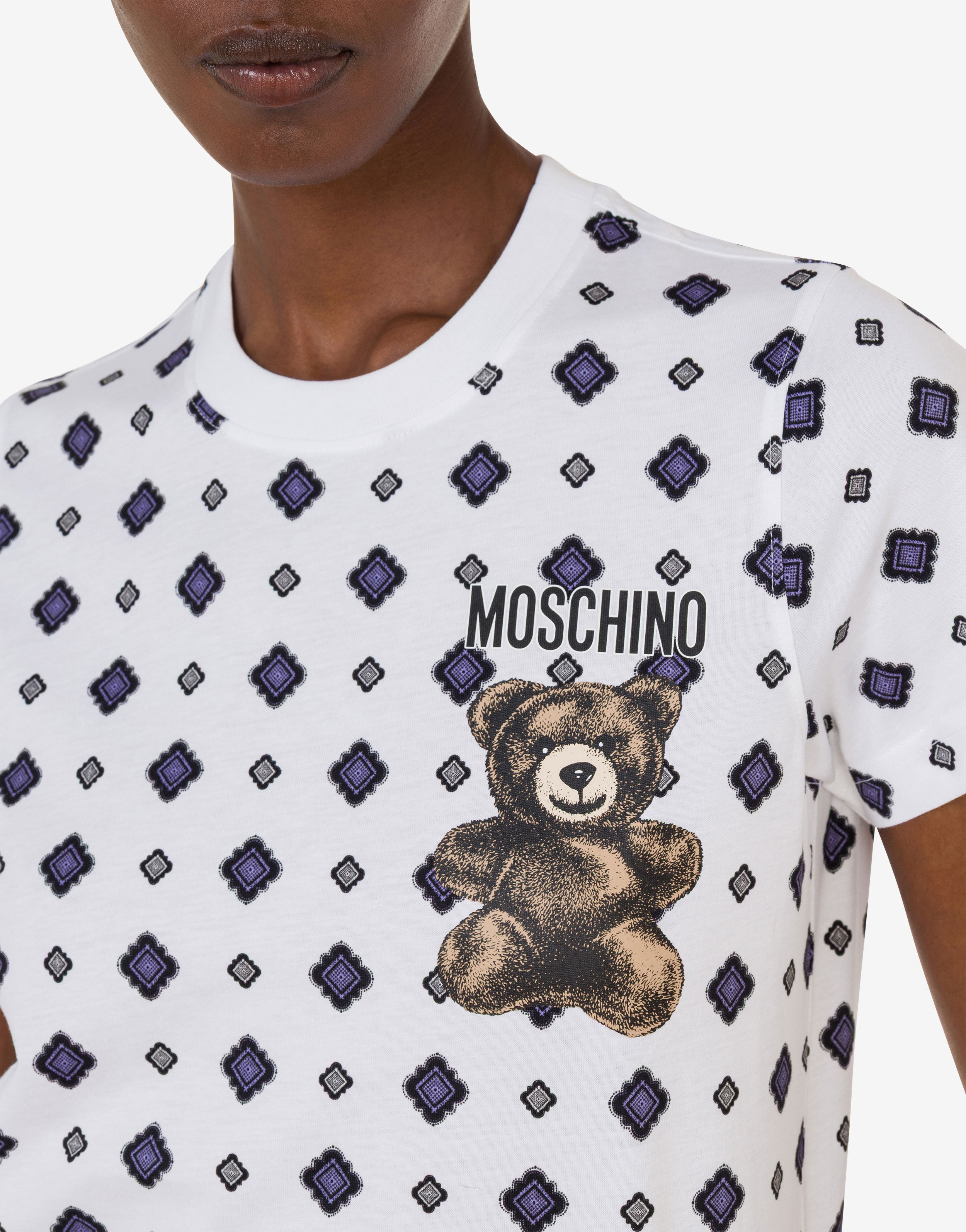 by　MOSCHINO Tシャツ サイズ12Y 新品　新作人気トイベア Moschino Teddy Bear organic cotton jersey T-shirt | Moschino