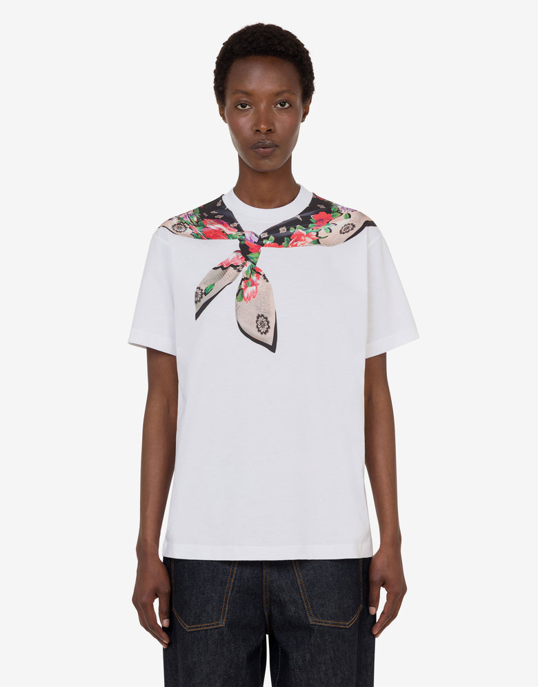 印花有机棉针织 T 恤 白色 Moschino 2