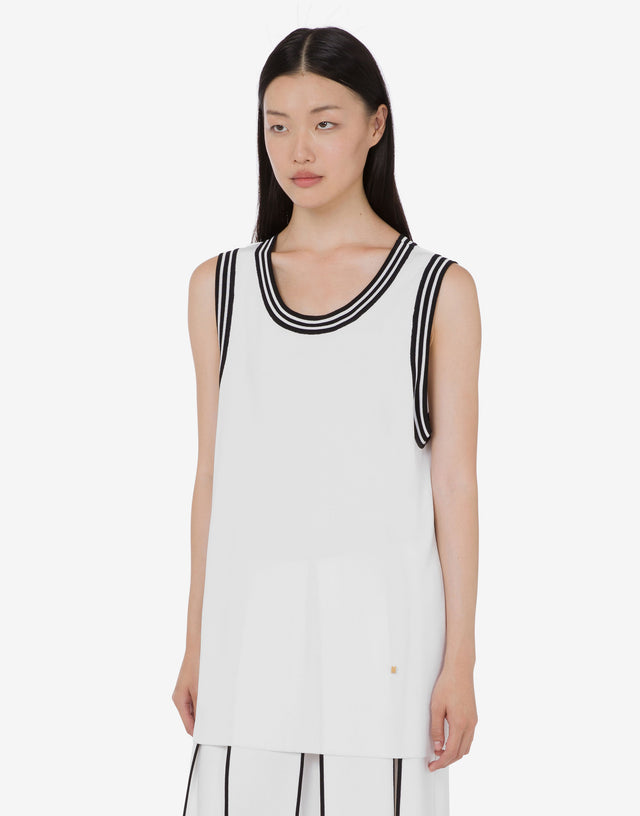 Top elástico Blanco Moschino 0