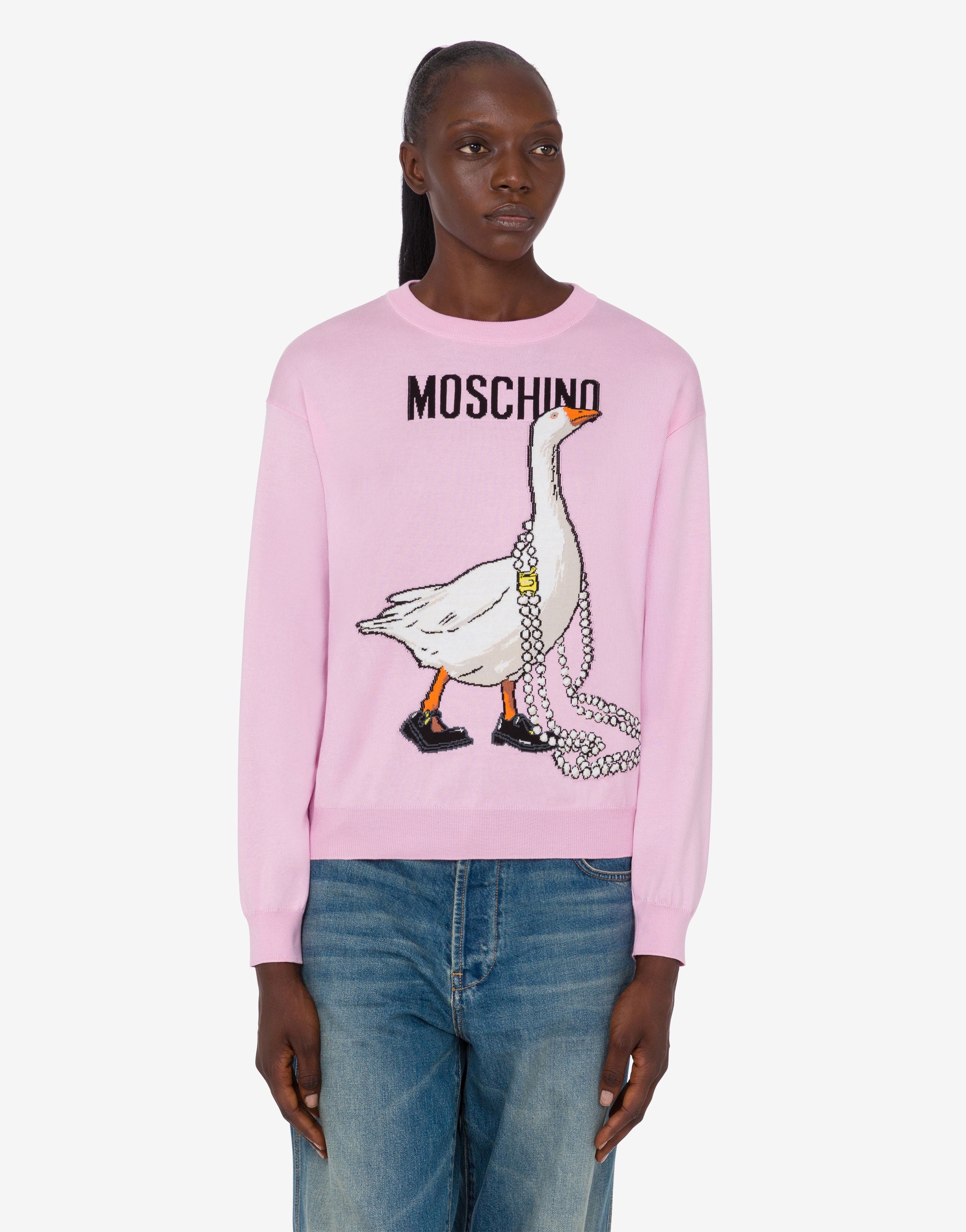 Goose pure cotton pullover