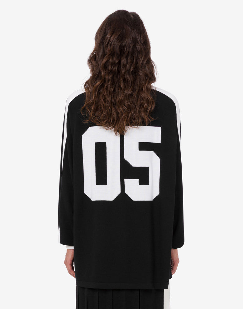 Smiley® extra-fine merino wool sweater Black Moschino 1