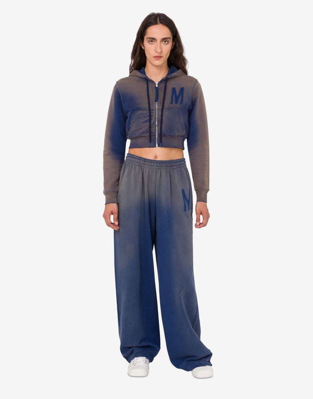 Camisola de algodão orgânico estampada Azul oscuro Moschino 1