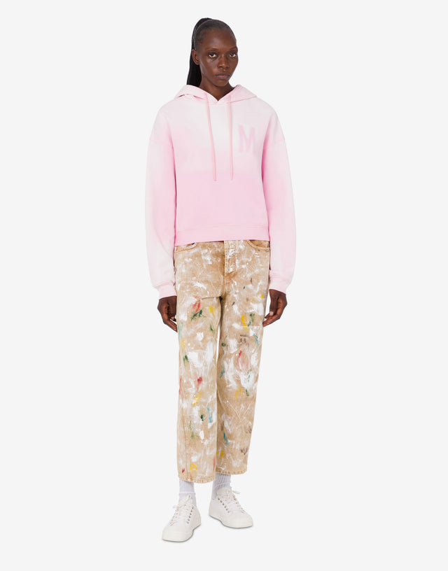 印花有机棉运动衫 糖果粉色 Moschino 1