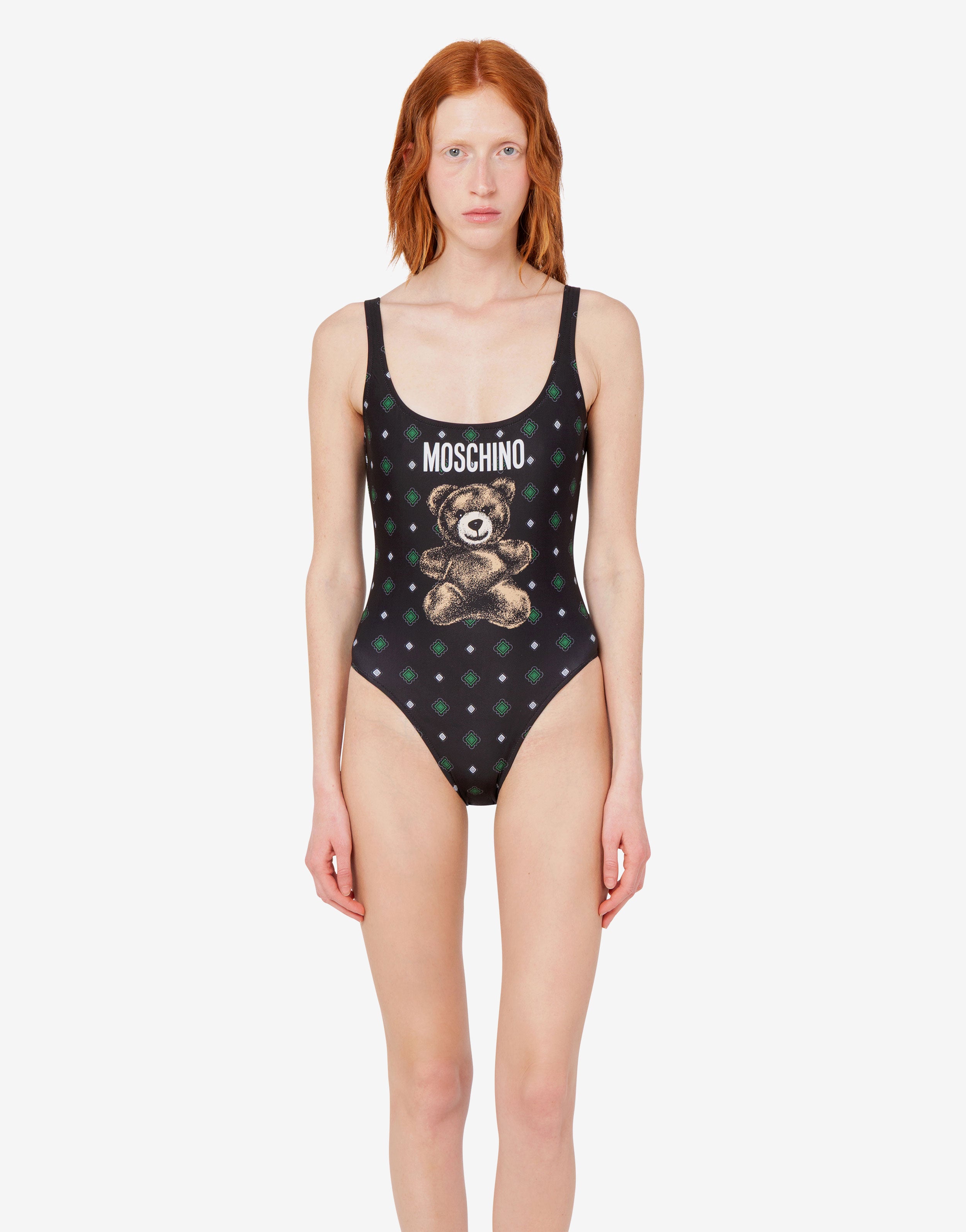 Moschino Teddy Bear Lycra One Piece Swimsuit | Moschino