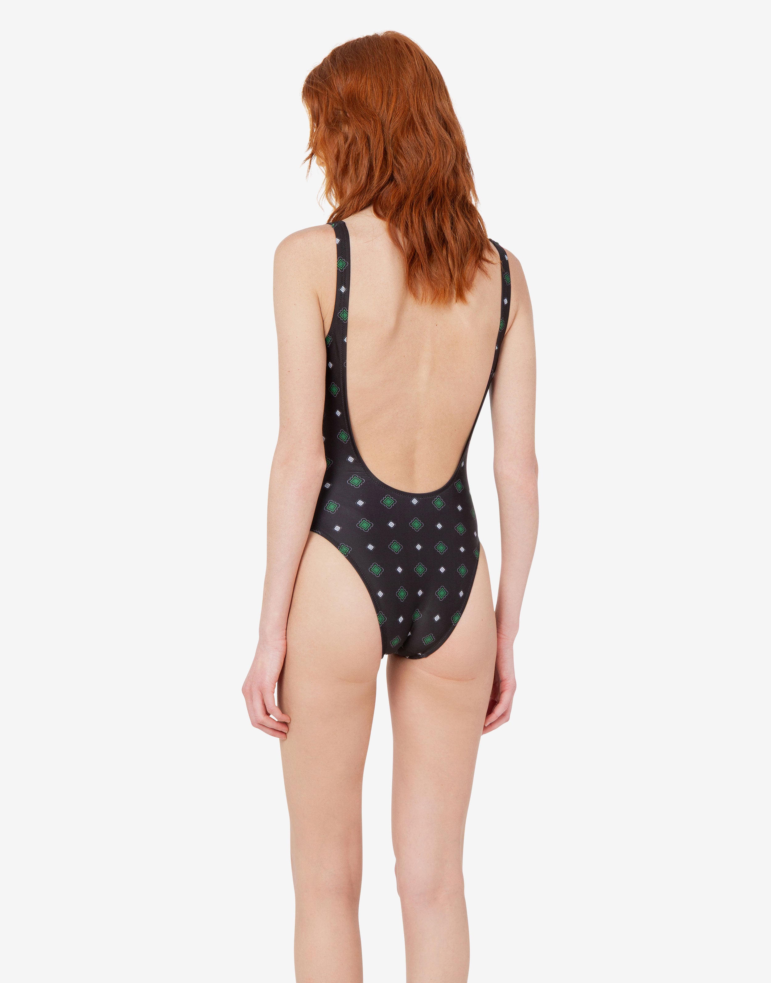 BUYEE　 MOSCHINO ブラックミニワンピース Moschino Teddy Bear Lycra One Piece Swimsuit | Moschino
