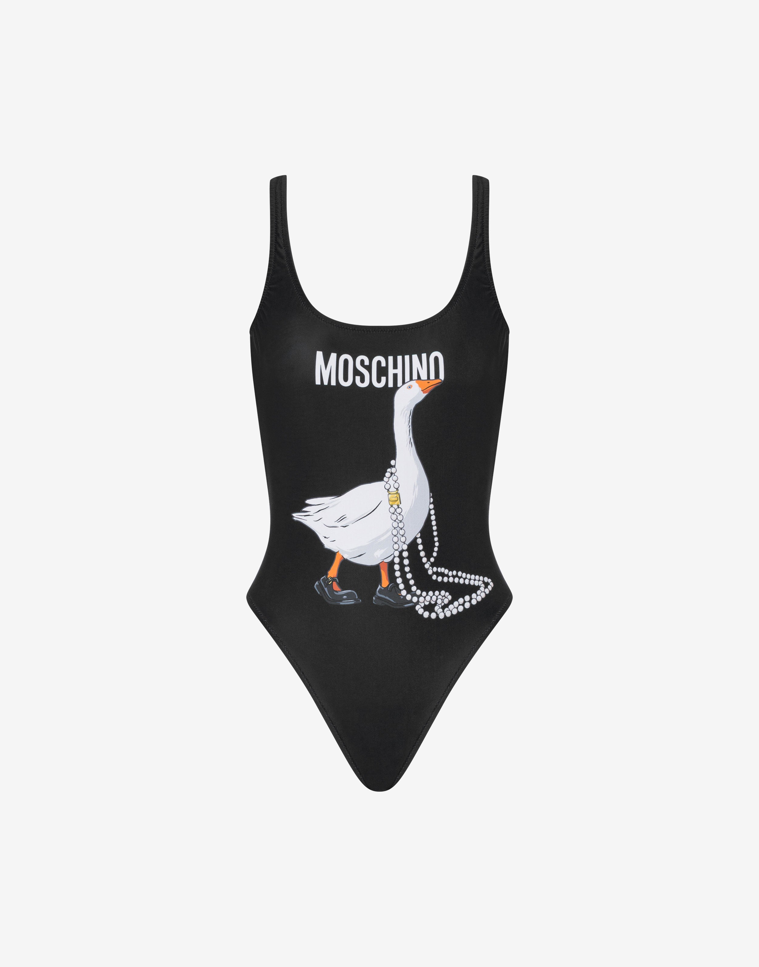 MOSCHINO ワンピース Goose lycra one-piece swimsuit | Moschino