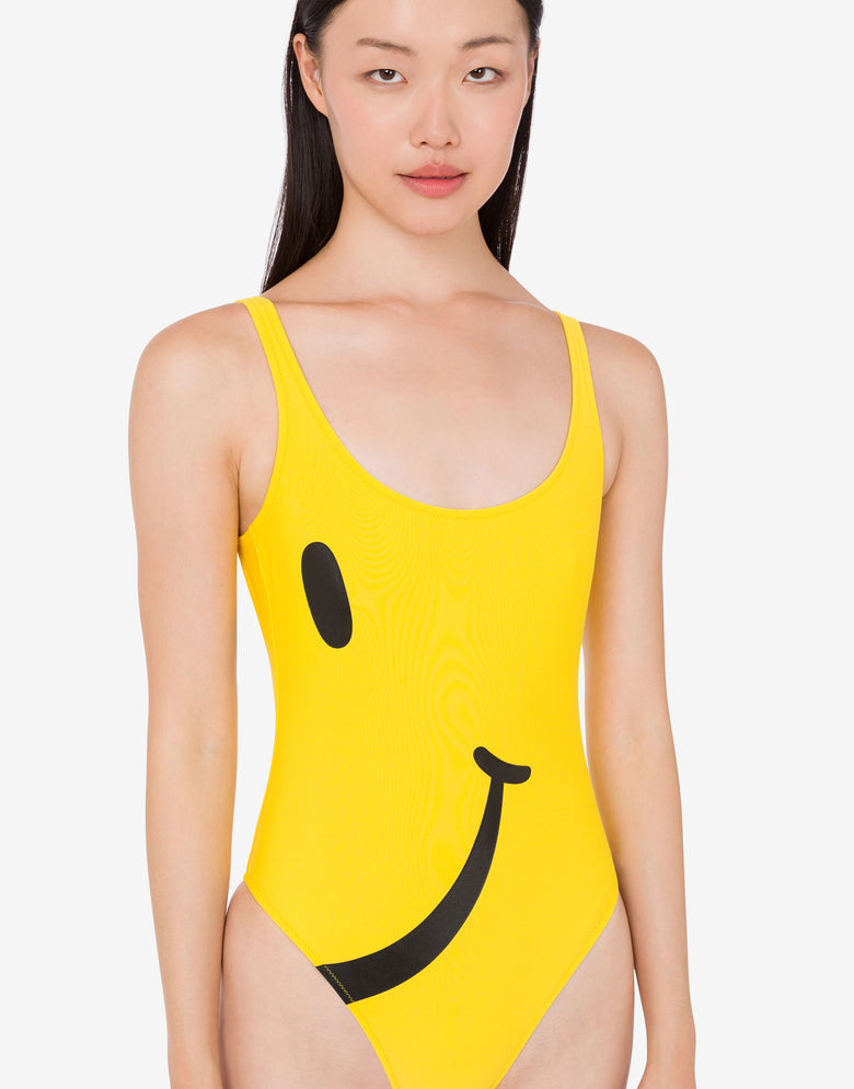 Costume intero in lycra Smiley® Giallo Moschino 3