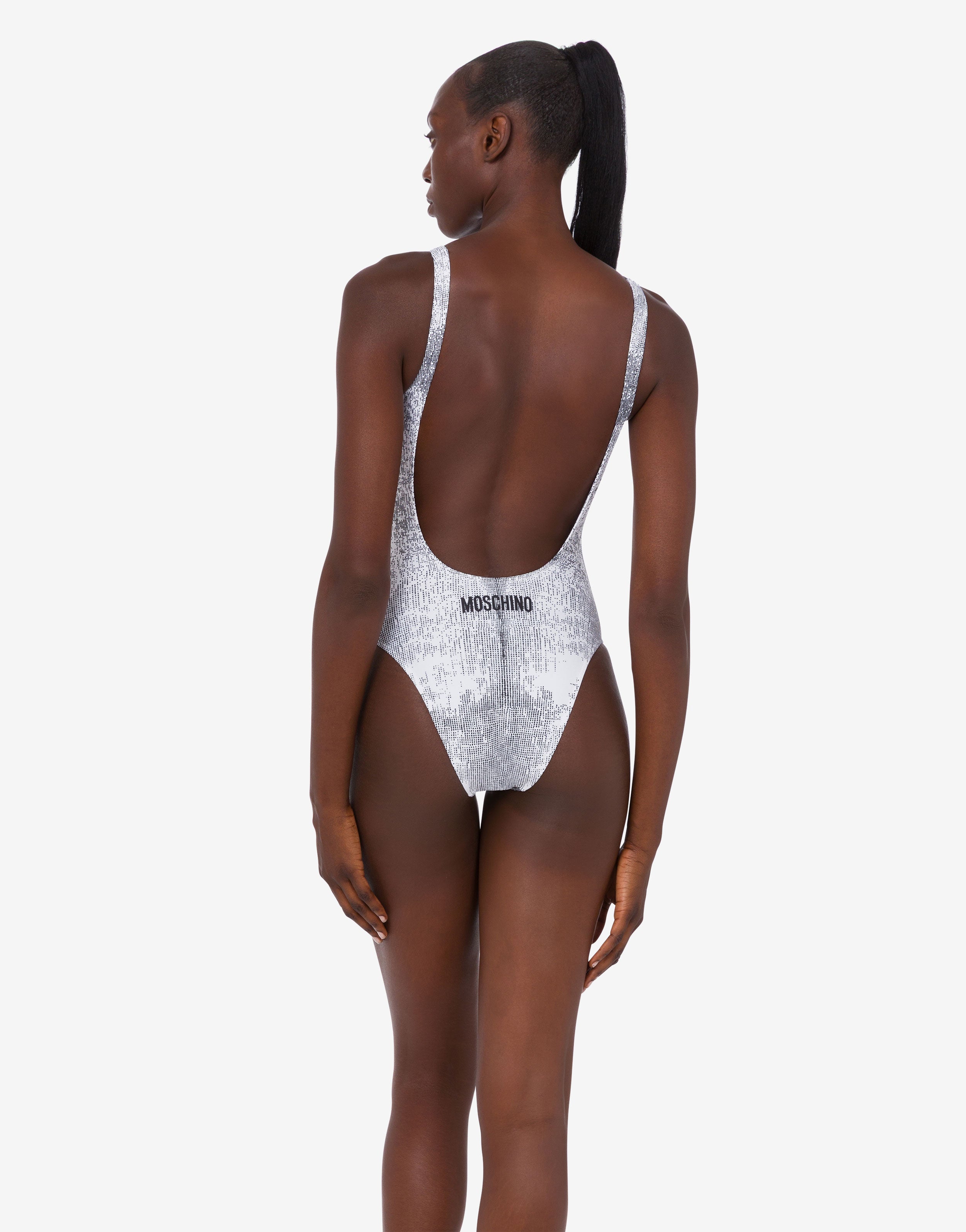 Printed lycra one-piece swimsuit | Moschino