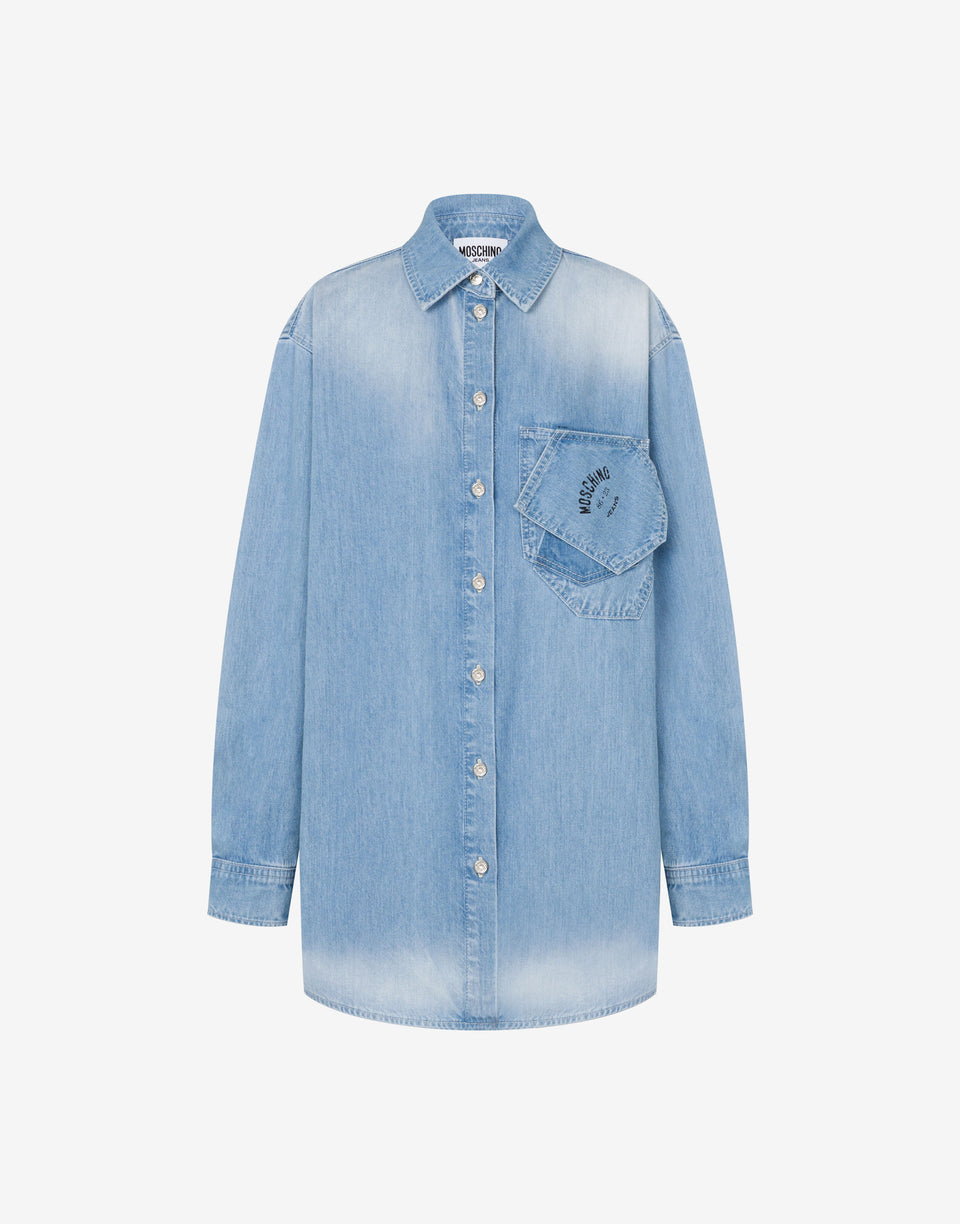 Chemise en denim léger Denim clair Moschino Jeans 0