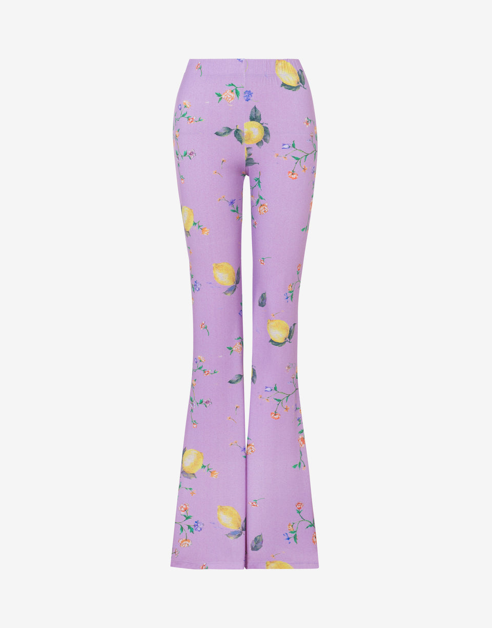 Leggings en jersey technique imprimé Violet clair Love Moschino 0