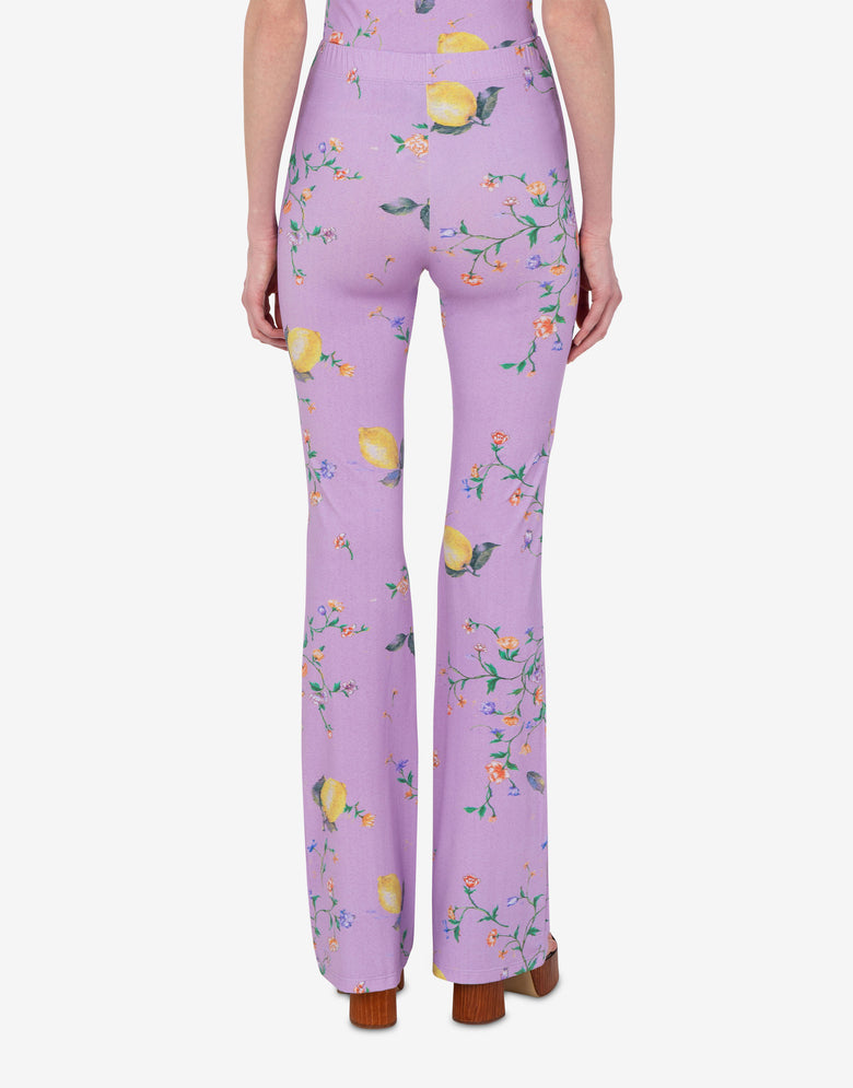Leggings en jersey technique imprimé Violet clair Love Moschino 2