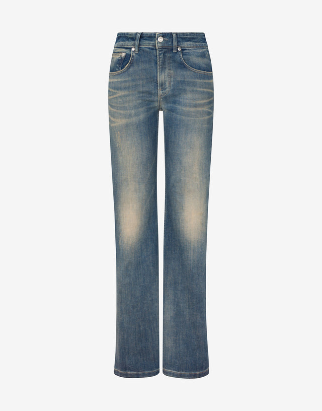 Pantalone in denim Blu Denim Moschino Jeans 0