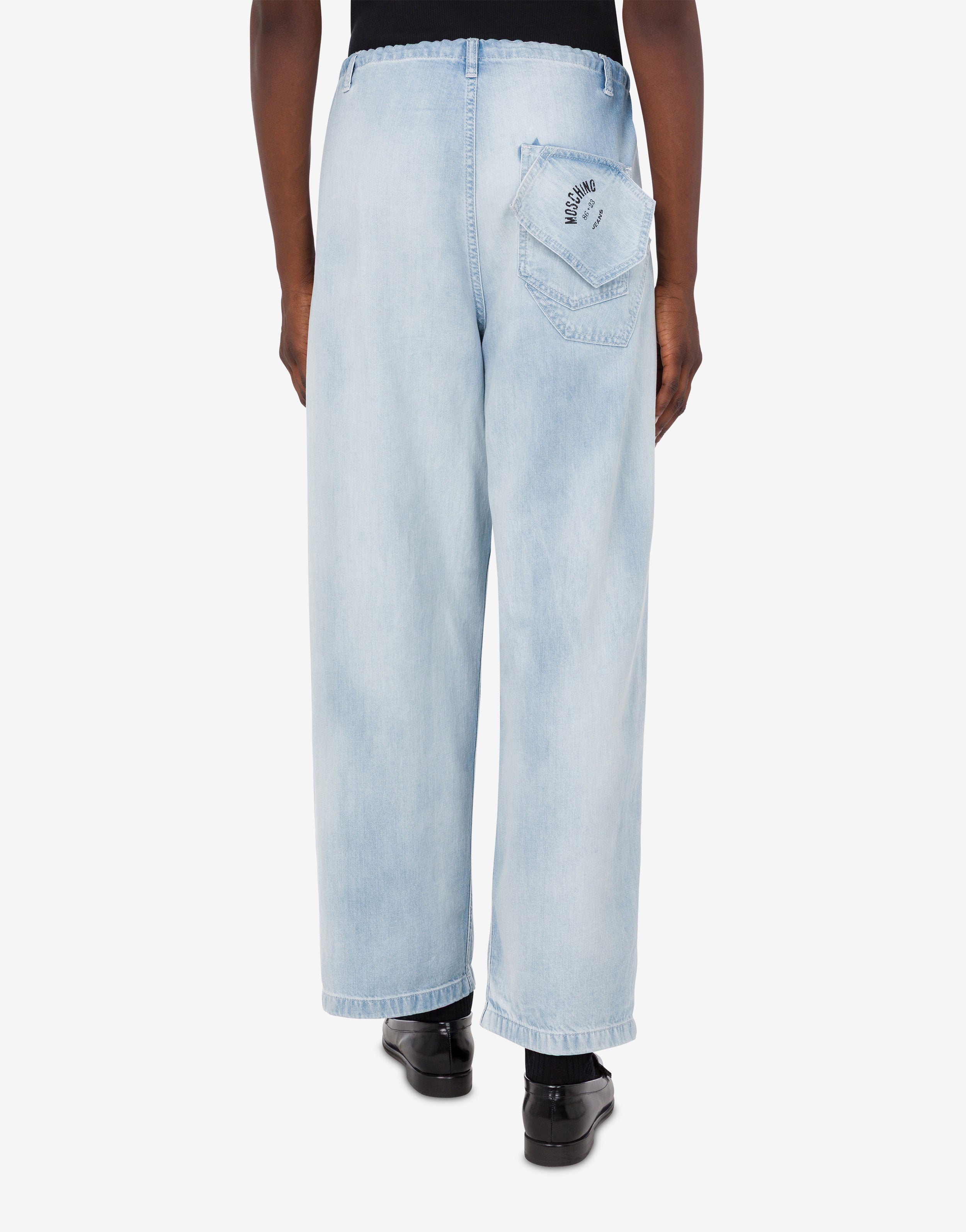 Lightweight cotton denim pants Moschino Jeans | Moschino