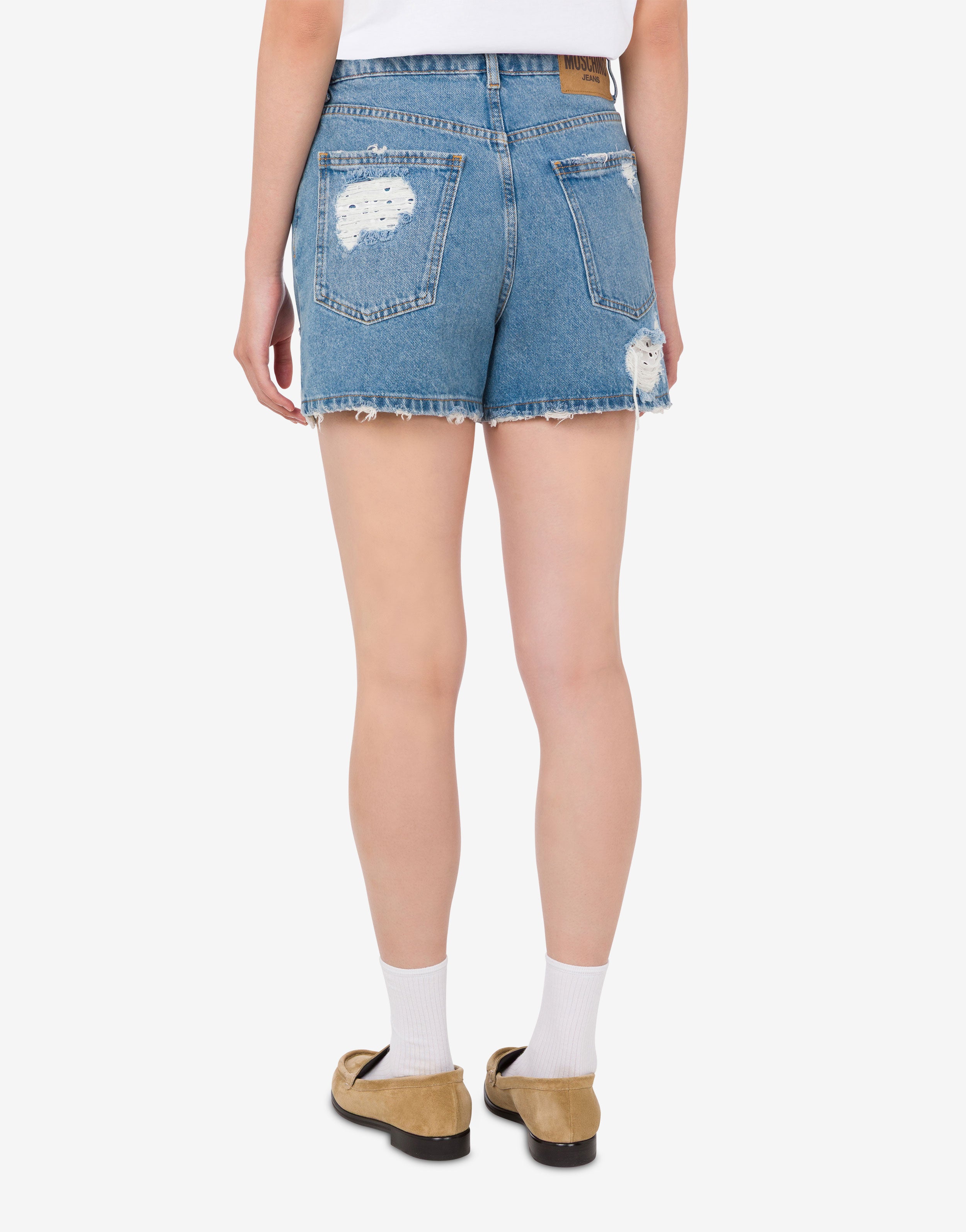Cotton denim shorts Moschino Jeans | Moschino