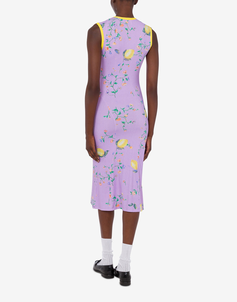 印花技术针织连衣裙 淡紫色 Moschino Jeans 2