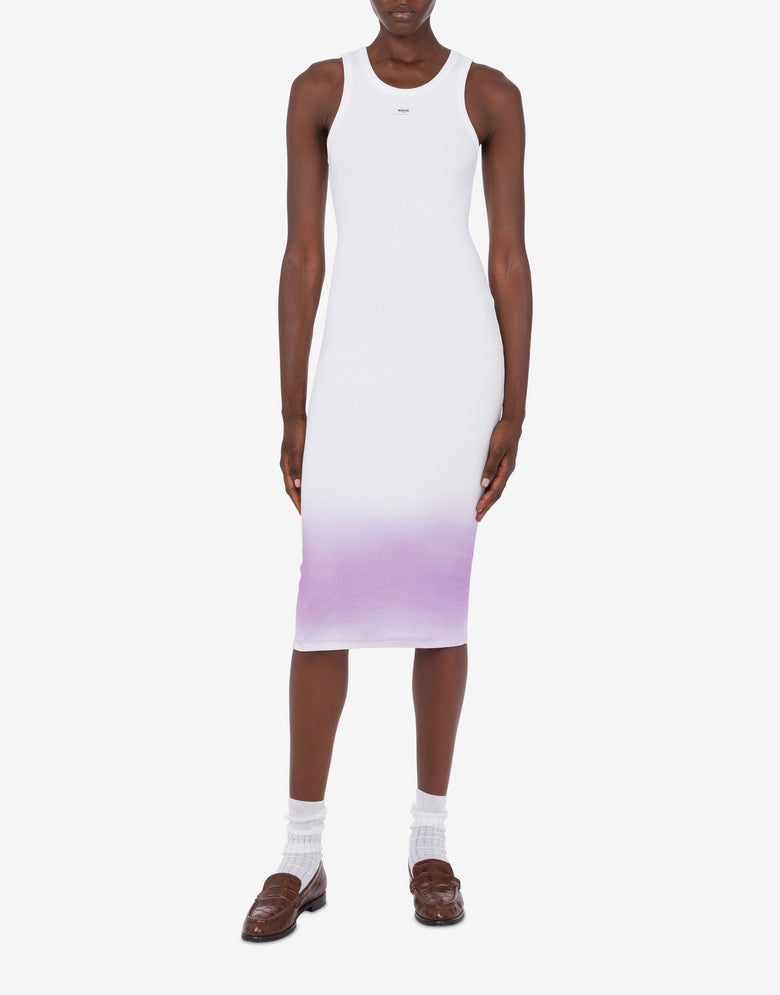 Stretch cotton dress White Moschino Jeans 1