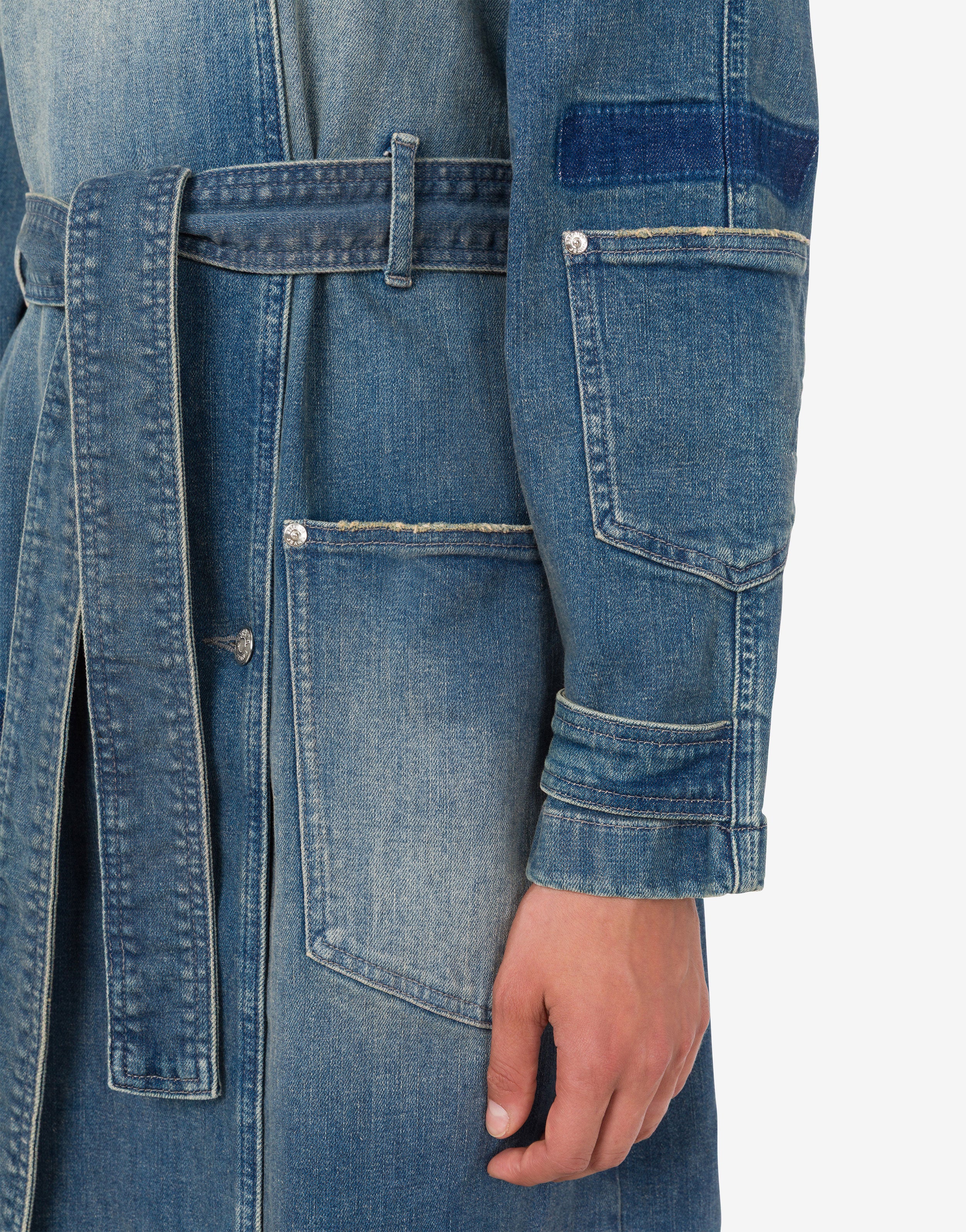Denim trench coat Moschino Jeans | Moschino