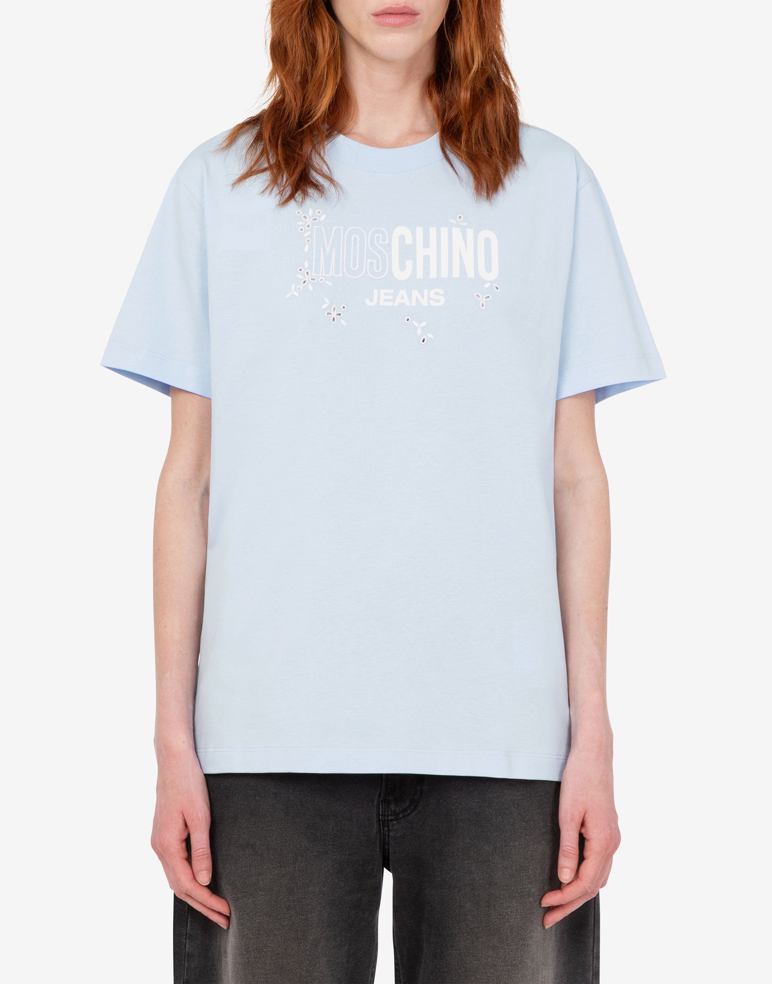 Printed cotton jersey T-shirt Moschino Jeans | Moschino