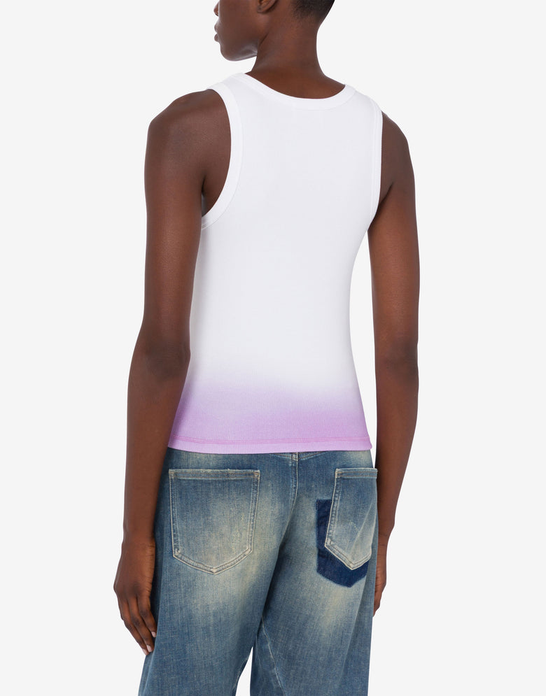 Top en coton stretch  Blanc Moschino Jeans 2