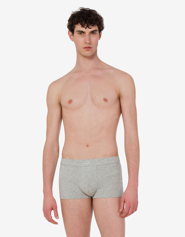 Lot de 3 boxers Logo Band Gris Moschino 1