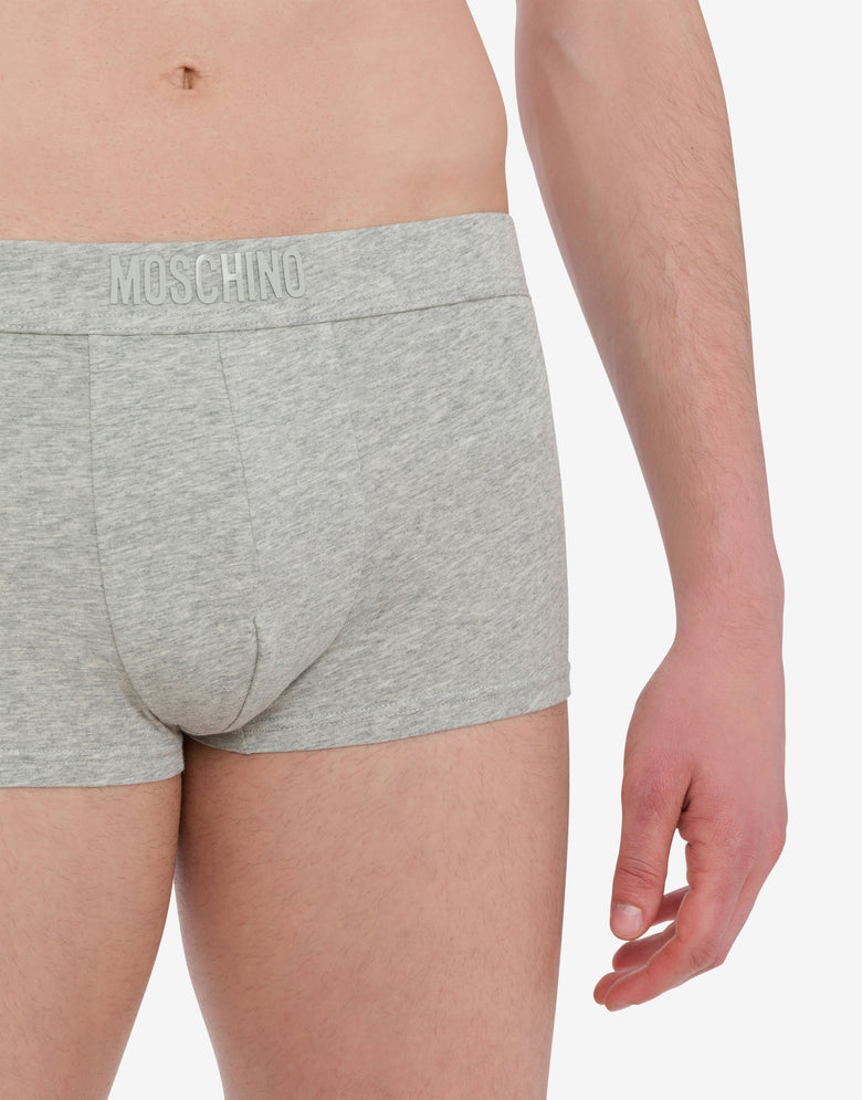Lot de 3 boxers Logo Band Gris Moschino 3