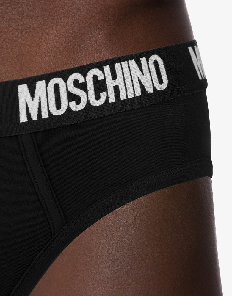 Logo Band set of 2 briefs Black Moschino 3