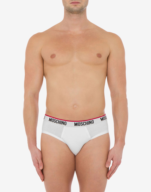 Logo Band set of 3 briefs Black Moschino 1
