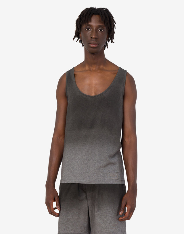 Cotton jersey tank top Black Moschino 1