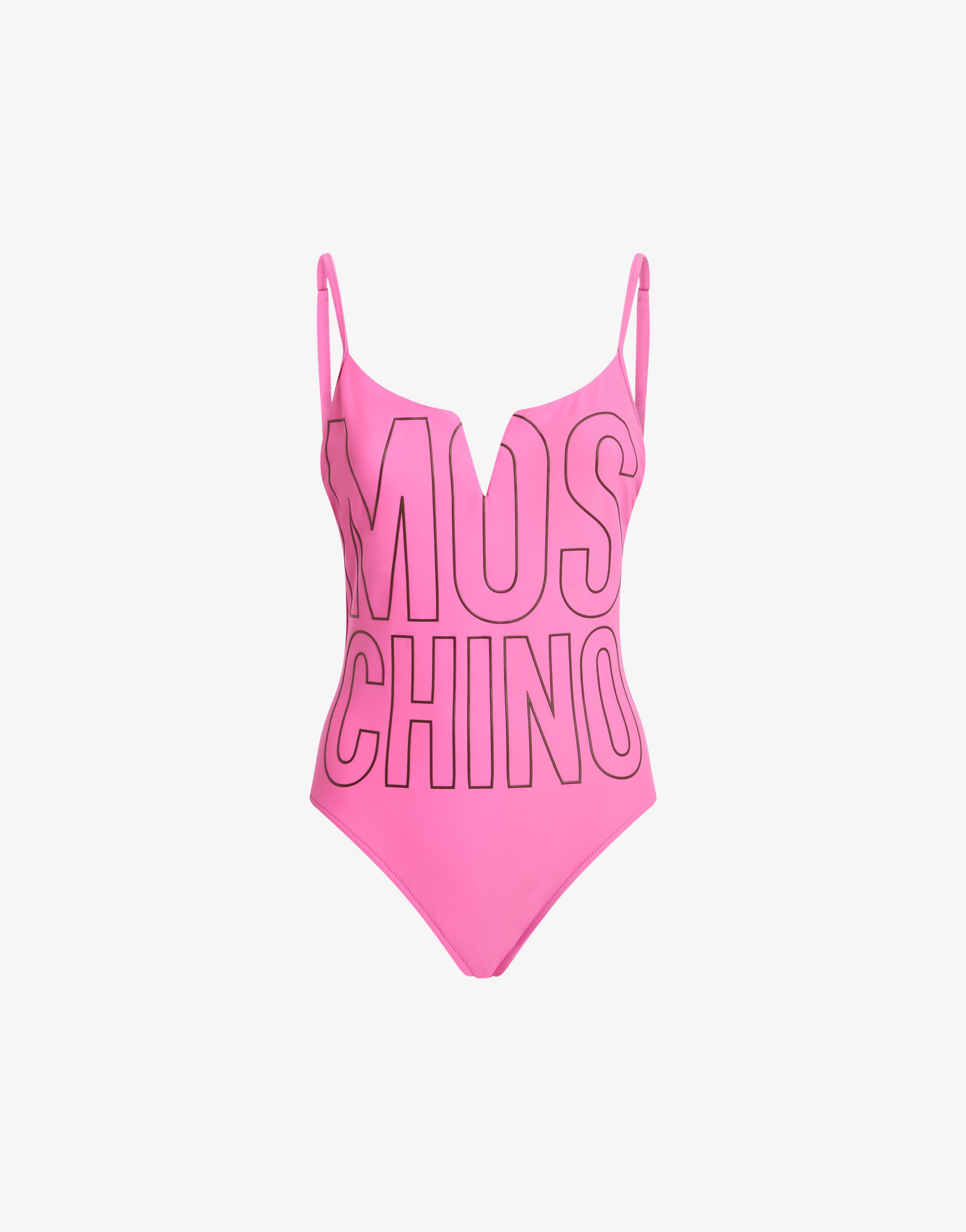新品未使用品,MOSCHINO カラフルアルファベットワンピース水着 Printed Lycra one-piece swimsuit | Moschino