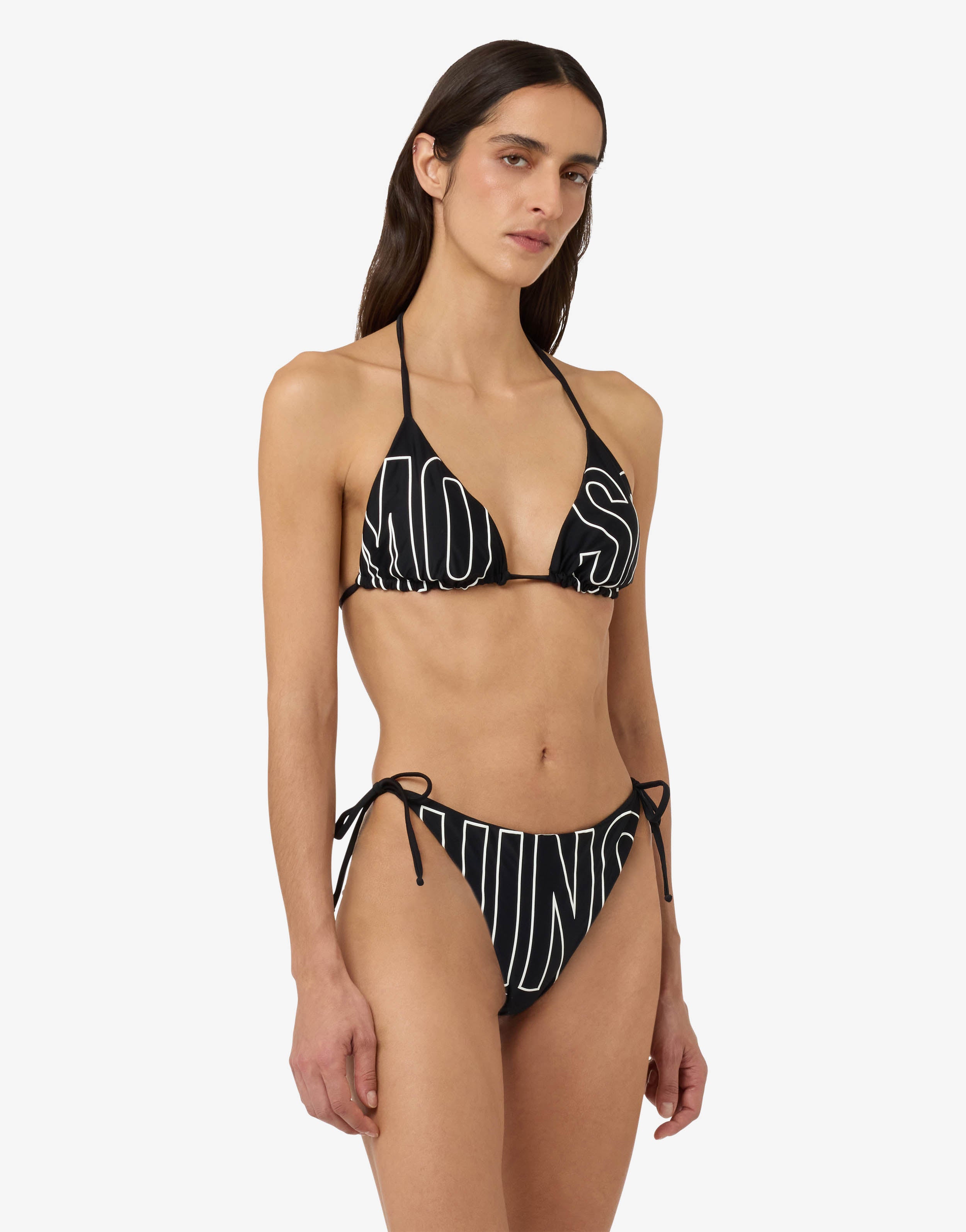 Lycra swim briefs with ties | Moschino