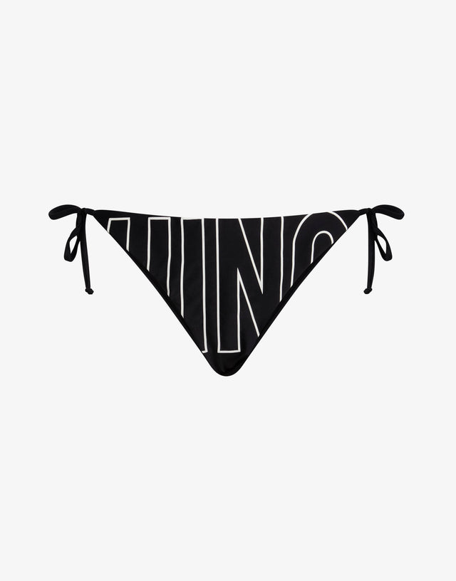 Lycra swim briefs with ties Black Moschino 0