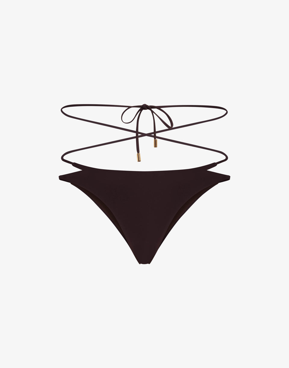 Lycra swim briefs Brown Moschino 0