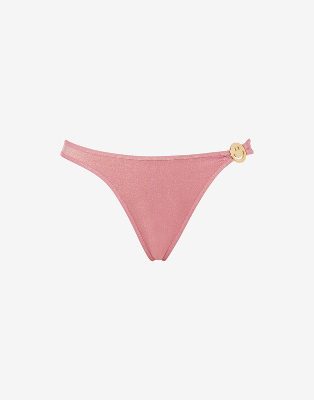 Smiley® lurex jersey swim briefs Rosa cipria Moschino 0