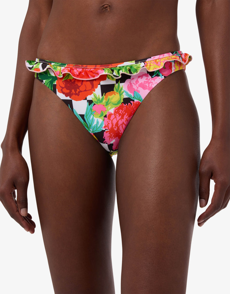 Printed Lycra swim briefs Multicoloured Moschino 2
