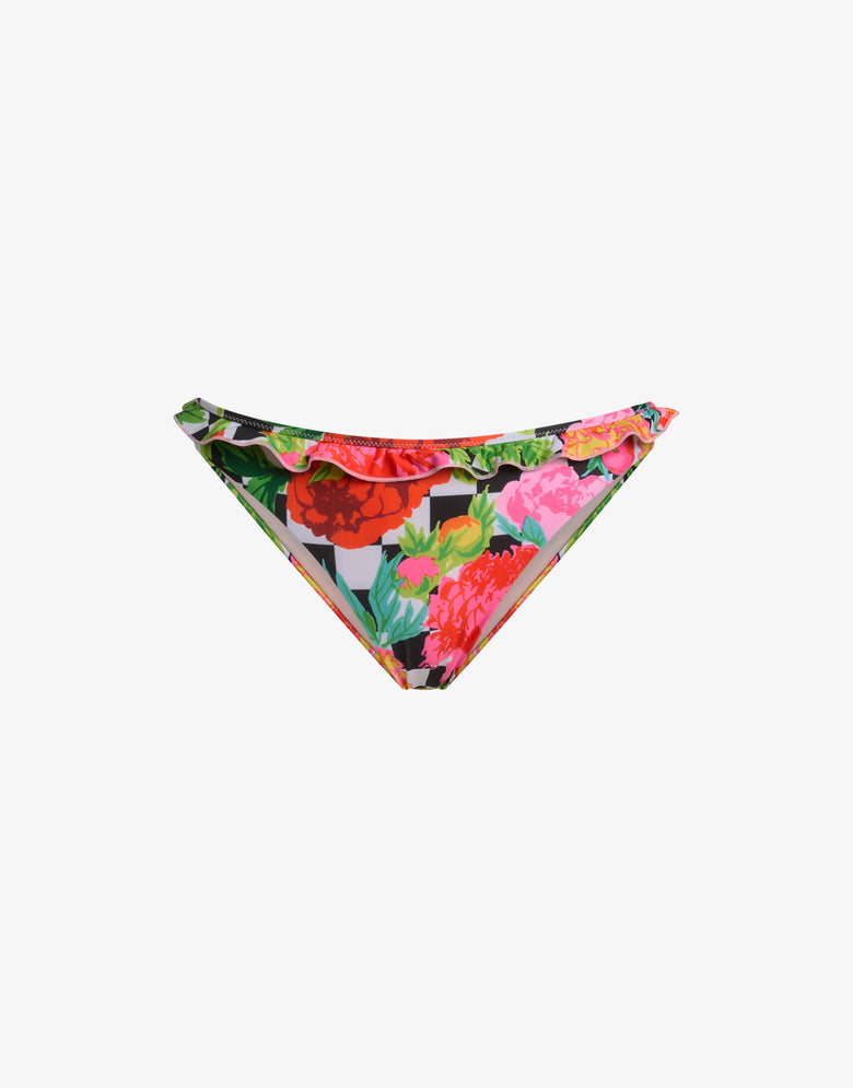 Printed Lycra swim briefs Multicoloured Moschino 3