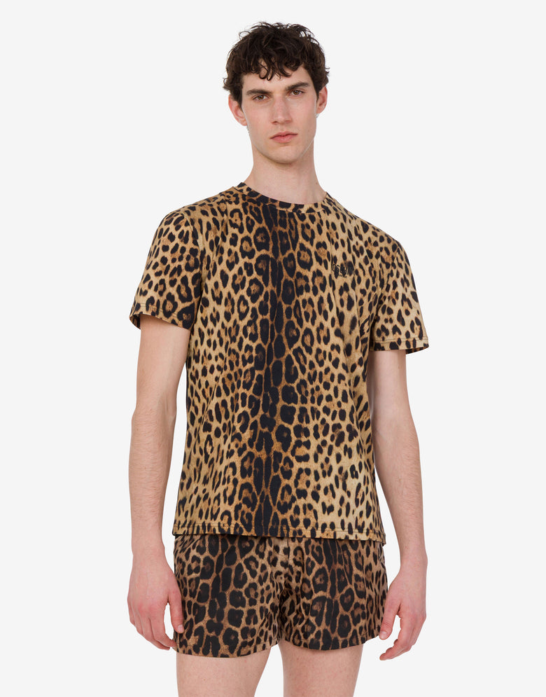 Cotton jersey T-shirt Brown Moschino 1